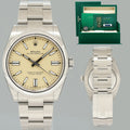 2025 NEW PAPERS Rolex Oyster Beige 134300 Perpetual 41mm Steel Watch Box