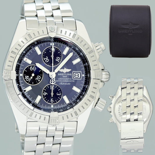 Breitling Chronomat Evolution A13356 Gray 44mm Automatic Steel Watch