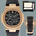 MINT PAPERS Patek Philippe Nautilus Moonphase Rose Gold 5712R Leather Watch Box