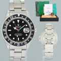 PAPERS 2000 MINT Rolex 16700 GMT-Master Steel Black Insert 40mm Watch Box