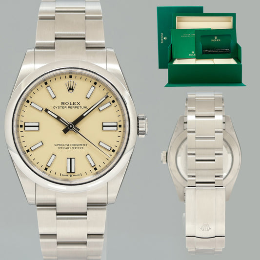 FEB 2026 NEW PAPERS Rolex Oyster 134300 Perpetual 41mm Beige Watch Box
