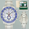 2026 RSC PAPERS MINT Rolex Yacht-Master 2 MERC HANDS Steel 44mm Blue 116680 Watch