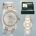 PAPERS MINT Rolex President Day Date Diamond 118209 White Gold Oyster Watch Box