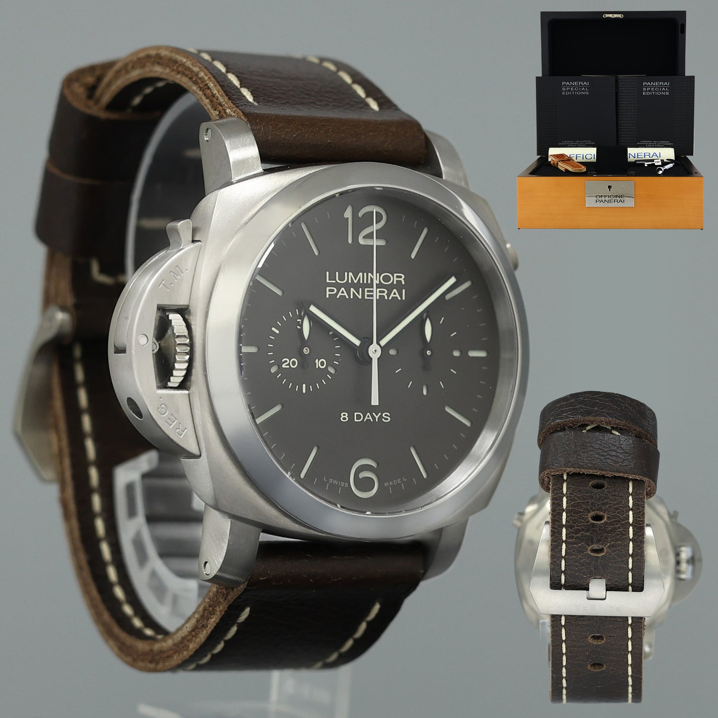 MINT PAPERS Luminor 1950 Chrono Monopulsante Left-handed PAM345 PAM00345 Watch