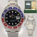2023 RSC PAPERS Rolex 16710 GMT-Master Pepsi Blue Red 40mm Steel Watch Box