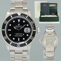 2005 MINT Rolex Submariner Date 16610 Steel Black 40mm Watch Box
