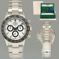 2022 NEW PAPERS Rolex Daytona 116500LN White Ceramic Panda 40mm Watch Box