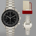 Omega Speedmaster Reduced Black Dial 3510.50.00 Steel Chrono 39mm Watch Box