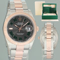 2024 NEW STICKERS Rolex DateJust 41 126331 Wimbledon Rose Gold Two-Tone Oyster Watch