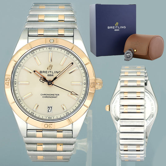 MINT Breitling Chronomat U10380 36mm Automatic U10380101A1U1 18k Rose Gold and Steel Watch