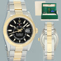 2020 NEW PAPERS Rolex Sky-Dweller 326933 Black Two Tone Gold Steel 42mm Watch Box