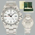 2005 MINT Rolex Explorer II White 16570 40mm No Holes Polar GMT Watch Box