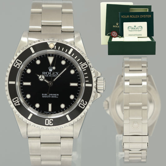 2025 ROLEX CPO PAPERS Rolex Submariner No-Date 2 Line 14060M Steel Black Watch Box