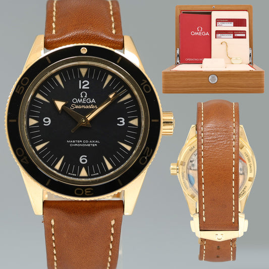 PAPERS MINT Omega Seamaster 300 41mm Sedna Rose Gold 233.62.41.21.01.001 Watch Box