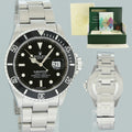 PAPERS 2005 MINT Rolex Submariner Date 16610 Steel Black 40mm Watch Box