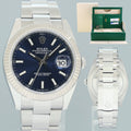 PAPERS MINT Rolex 126334 DateJust 41 41mm Blue Stick Jubilee Oyster Watch Box