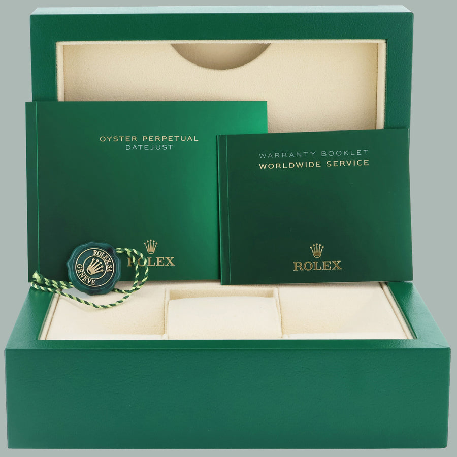 2005 Rolex DateJust Turn-O-Graph 116261 Rose Gold Two Tone Steel Black Jubilee Watch