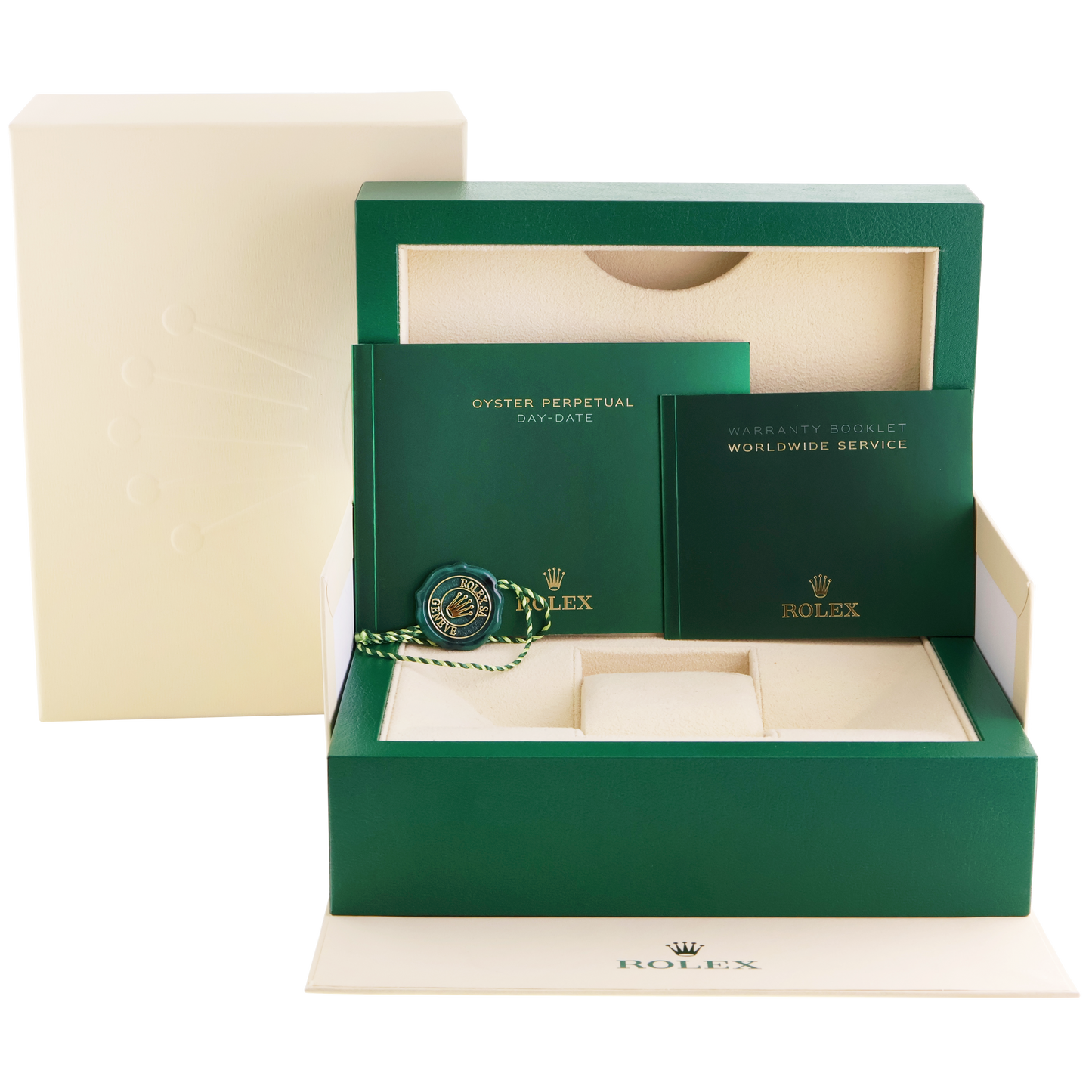 2013 MINT Rolex President Day Date 118239 White Gold Silver Diamond Watch Box