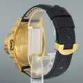 PAPERS Panerai Luminor Marina Automatic PAM00140 Black Carbon Yellow Gold Watch