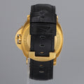 PAPERS Panerai Luminor Marina Automatic PAM00140 Black Carbon Yellow Gold Watch