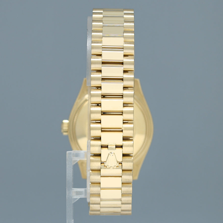 2023 NEW PAPERS Rolex Midsize 31mm Yellow Gold Champagne Diamond 278288RBR Watch Box
