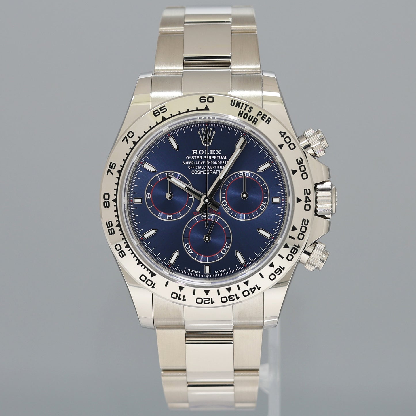 AUGUST 2025 NEW PAPERS Rolex Blue Daytona Chrono 126509 White Gold Watch Box