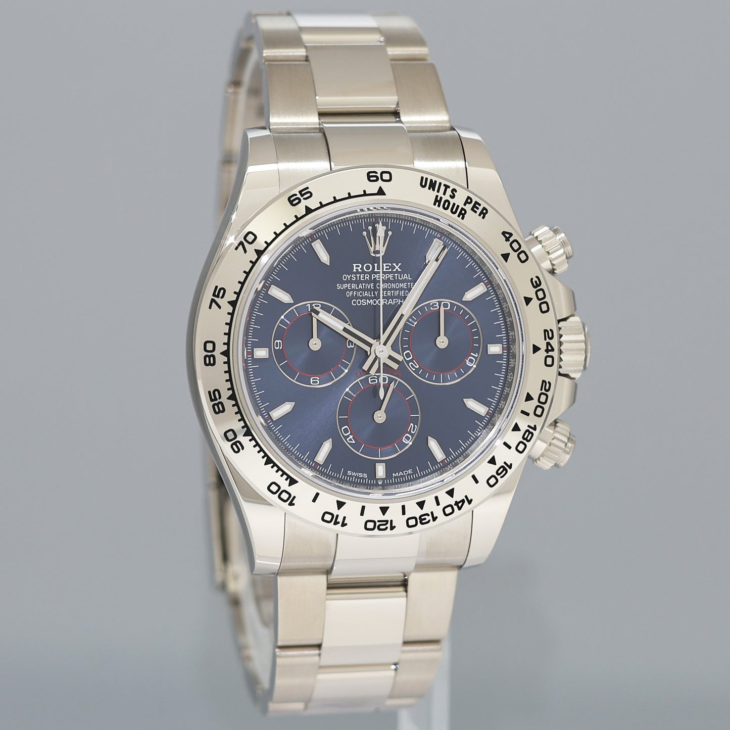 AUGUST 2025 NEW PAPERS Rolex Blue Daytona Chrono 126509 White Gold Watch Box