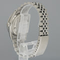 DIAMOND Bezel Rolex DateJust 36mm Blue 16030 Steel Watch Box