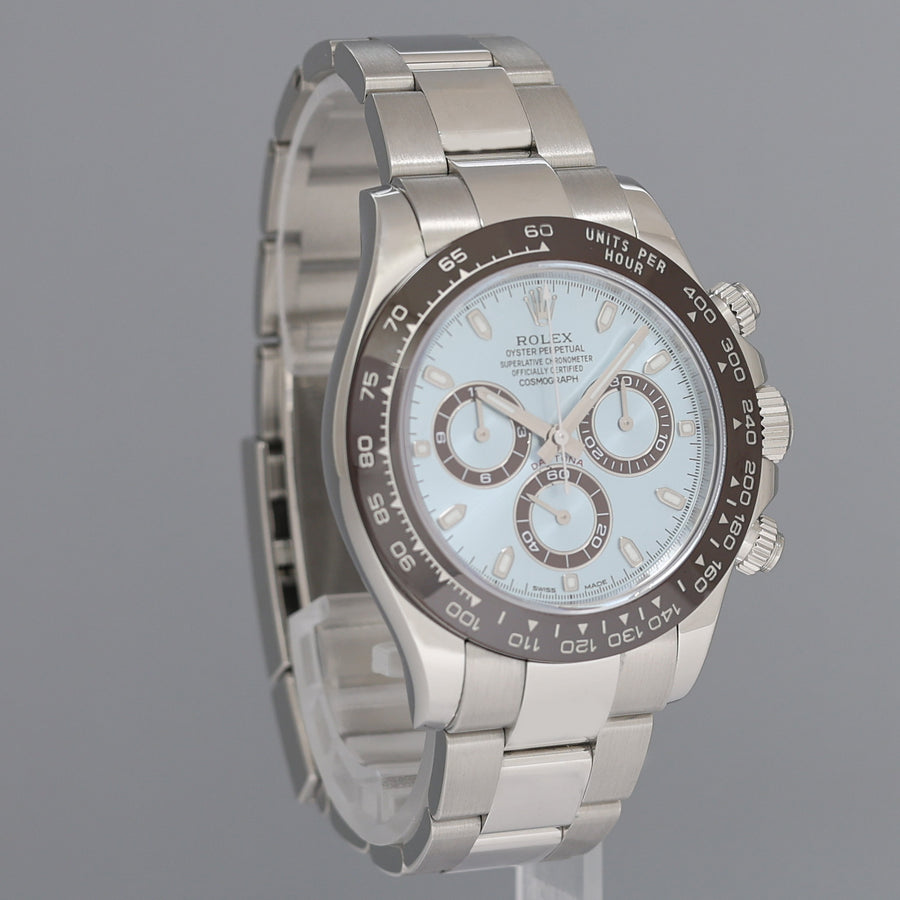 PAPERS 2025 RSC Rolex Daytona 116506 Platinum Glacier Ice Blue Ceramic Watch Box