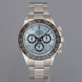 PAPERS 2025 RSC Rolex Daytona 116506 Platinum Glacier Ice Blue Ceramic Watch Box
