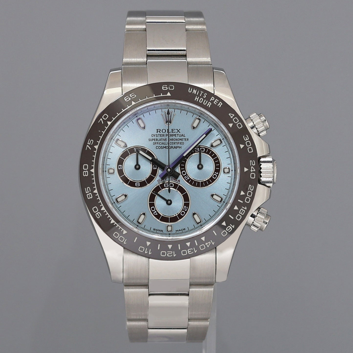PAPERS 2025 RSC Rolex Daytona 116506 Platinum Glacier Ice Blue Ceramic Watch Box