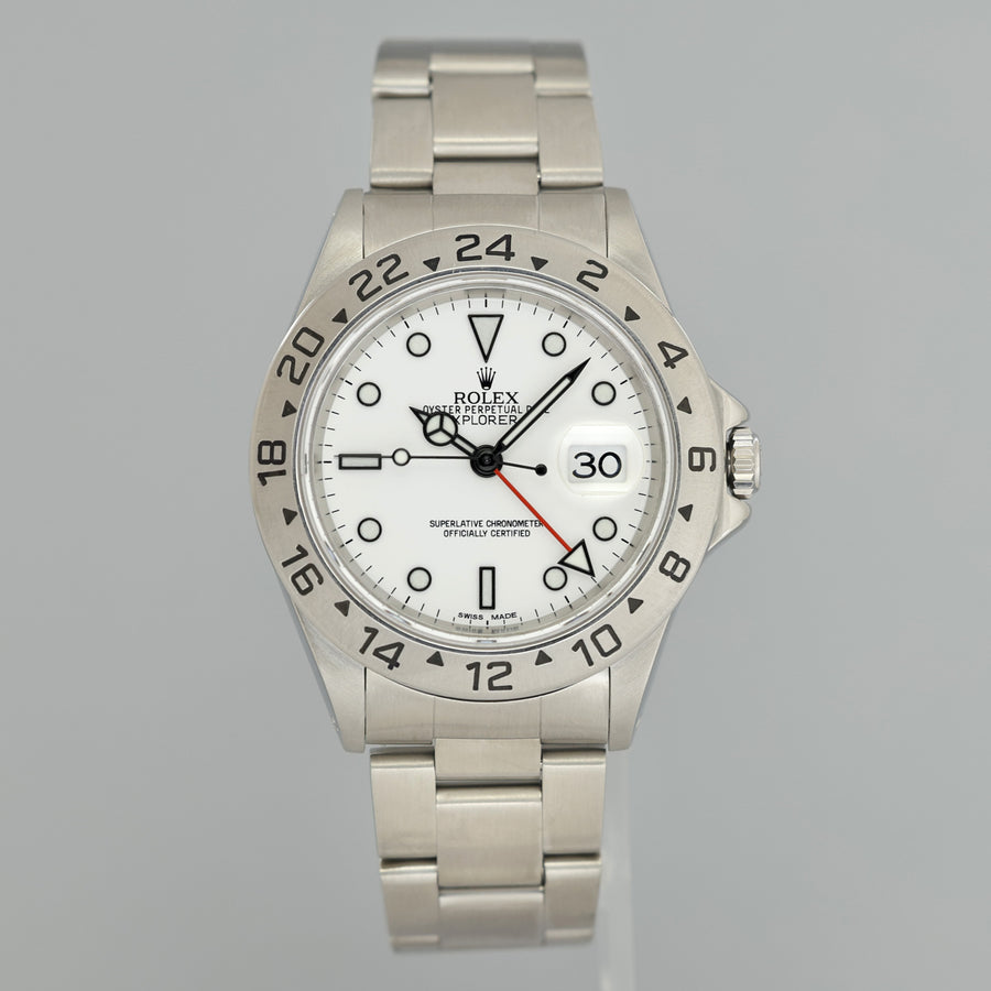 2018 RSC Papers MINT Rolex Explorer II White 16570 40mm Polar Swiss Only Watch Box