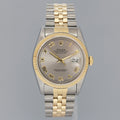 MINT PAPERS Rolex DateJust 16233 Rhodium Roman Jubilee Yellow Gold Two Tone Watch