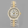 Diamond Ladies Rolex DateJust 26mm 79173 Two Tone 18k Gold Steel Mother of Pearl Watch