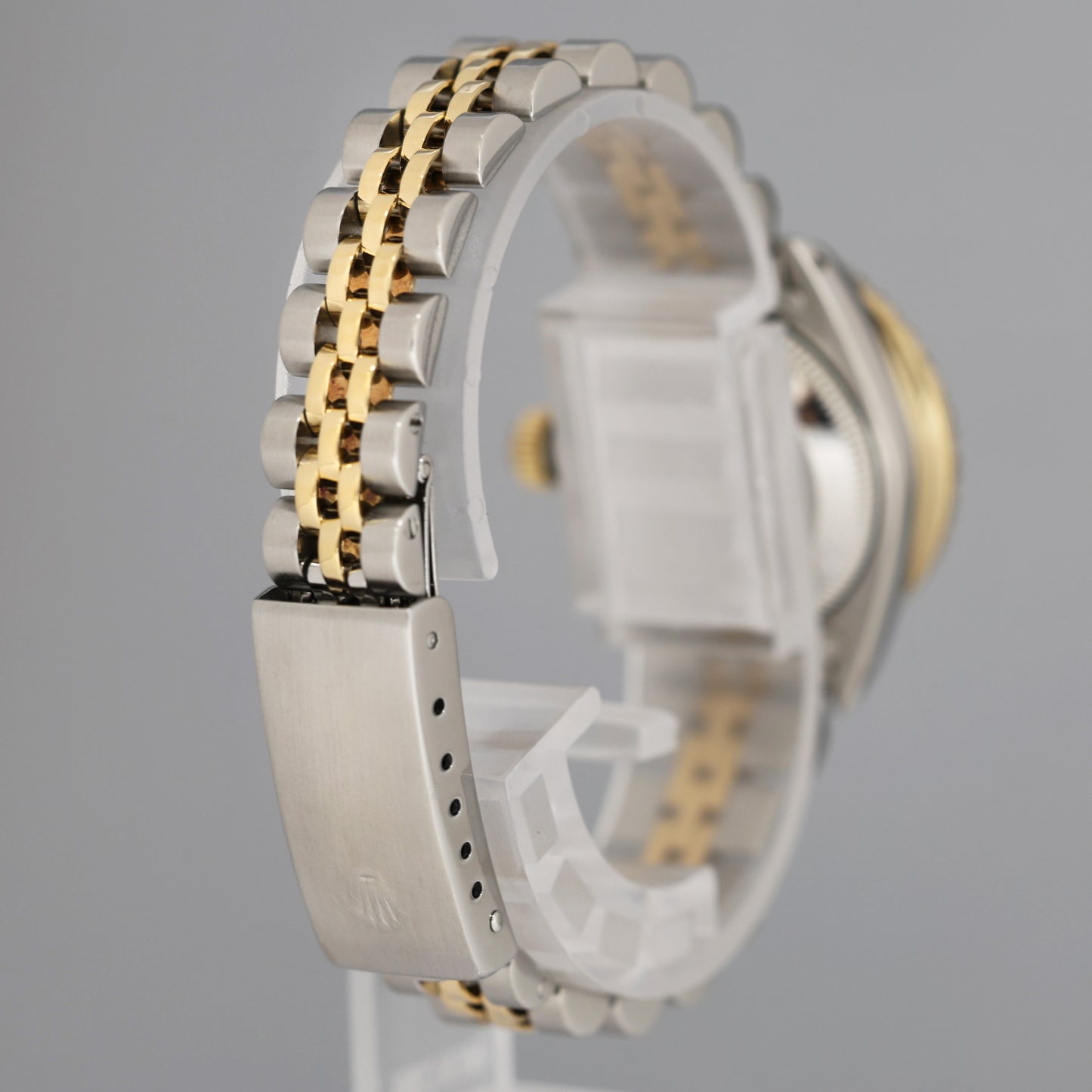 Diamond Ladies Rolex DateJust 26mm 79173 Two Tone 18k Gold Steel Mother of Pearl Watch