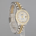 Diamond Ladies Rolex DateJust 26mm 79173 Two Tone 18k Gold Steel Mother of Pearl Watch