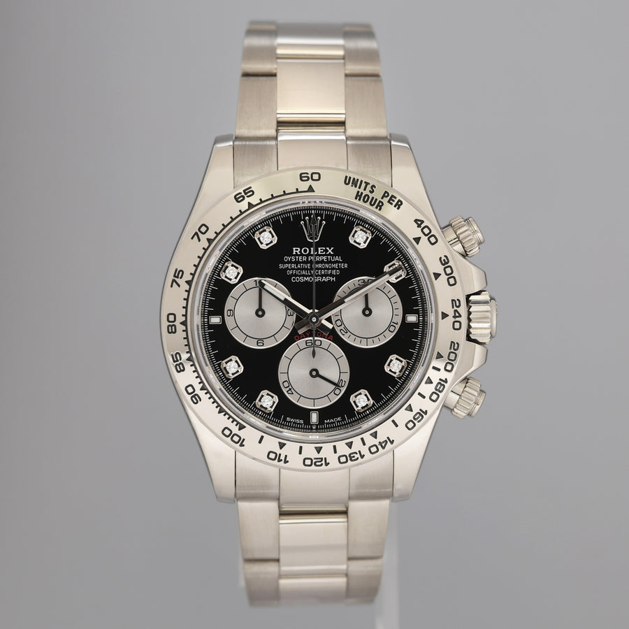 2023 Rolex Daytona Ghost Black Diamond Chronograph 126509 White Gold Watch Box
