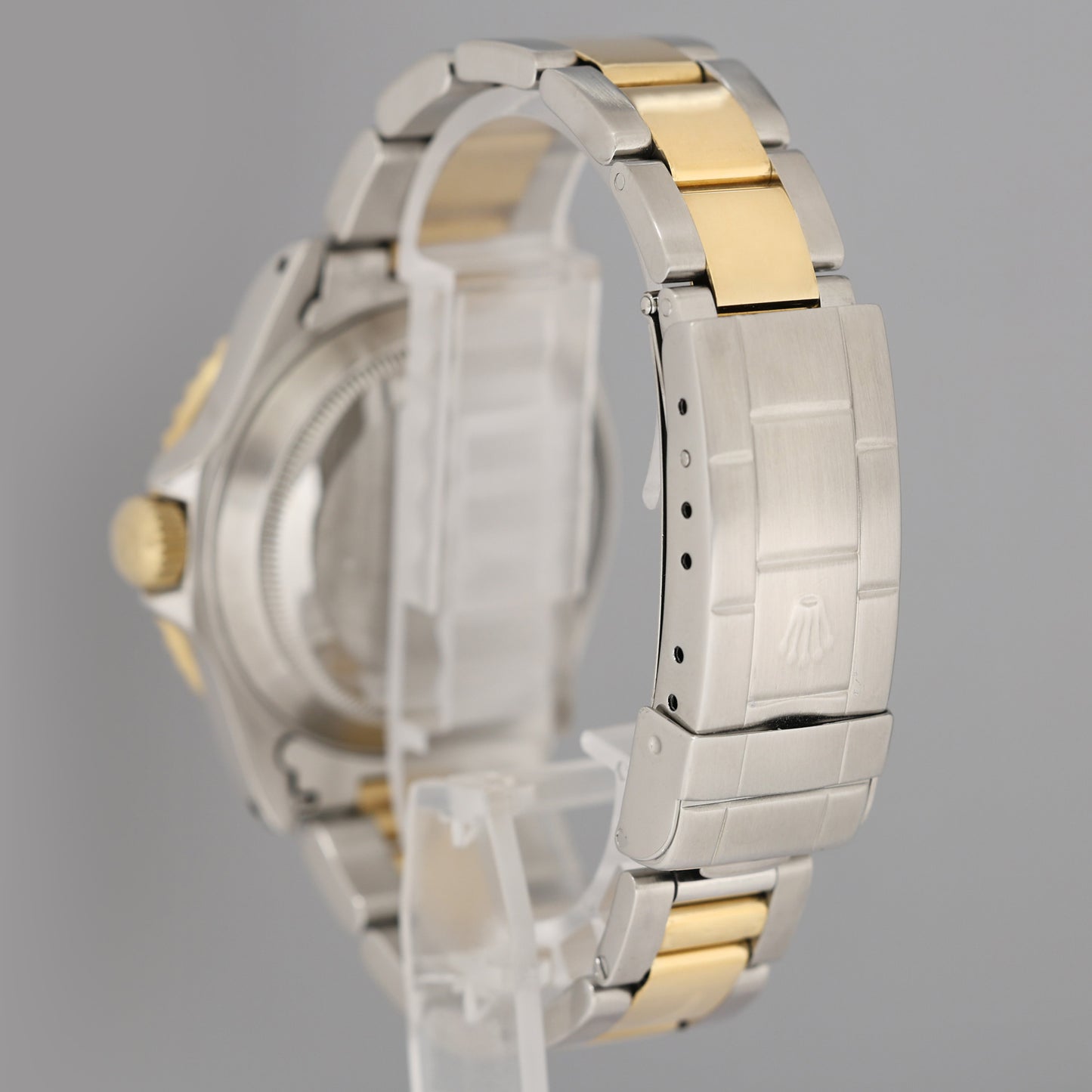 Rolex Submariner 16613LB Gold Steel Two Tone Yellow Gold Sunburst Blue Dial Watch Box