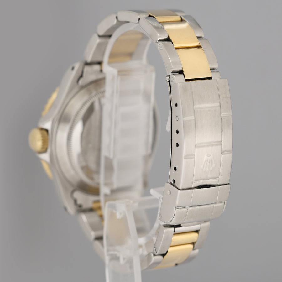 Rolex Submariner 16613LB Gold Steel Two Tone Yellow Gold Sunburst Blue Dial Watch Box