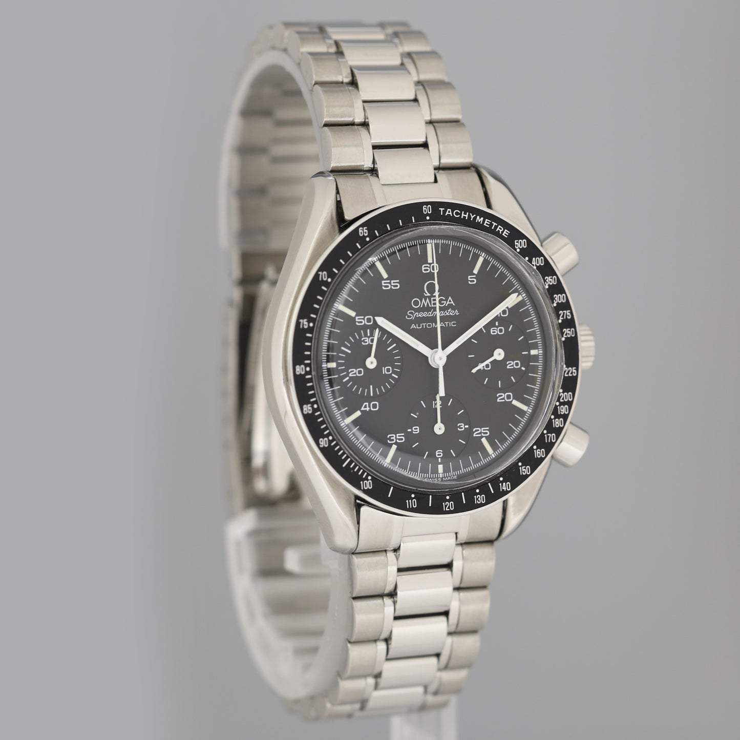 Omega Speedmaster Reduced Black Dial 3510.50.00 Steel Chrono 39mm Watch Box