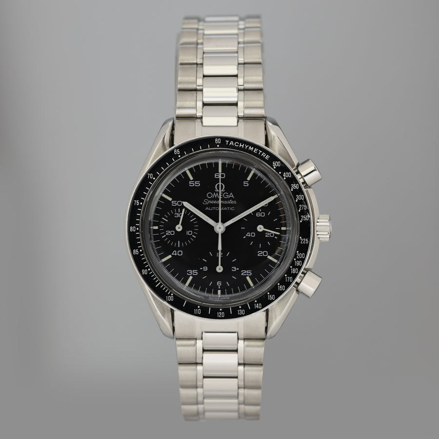 Omega Speedmaster Reduced Black Dial 3510.50.00 Steel Chrono 39mm Watch Box