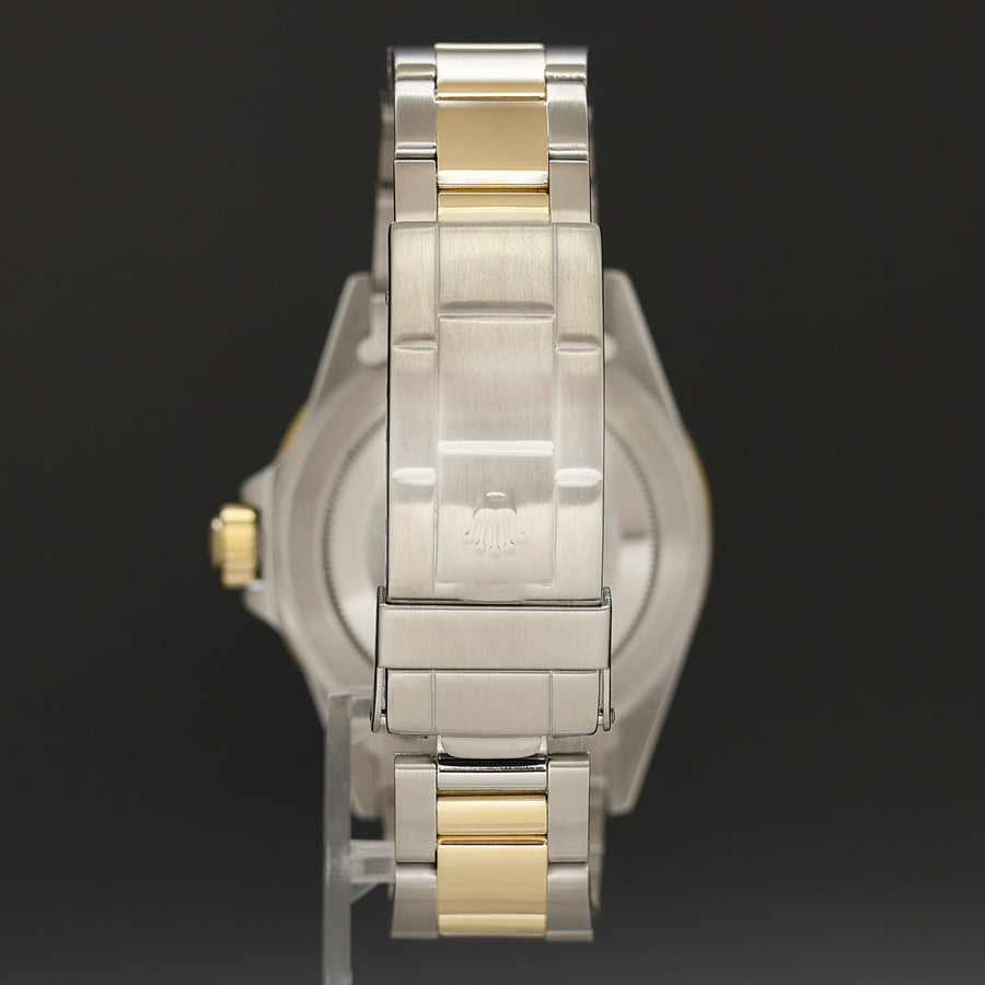PAPERS Rolex Submariner Date 16803 Two-Tone Yellow Gold Steel Black 40mm Watch Box