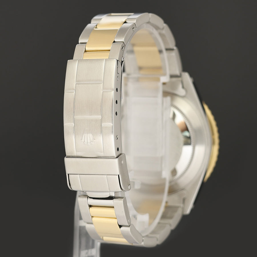 PAPERS Rolex Submariner Date 16803 Two-Tone Yellow Gold Steel Black 40mm Watch Box