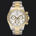 MINT Rolex 116523 Rolex Daytona Two Tone Yellow Gold White Diamond Gold Watch Box