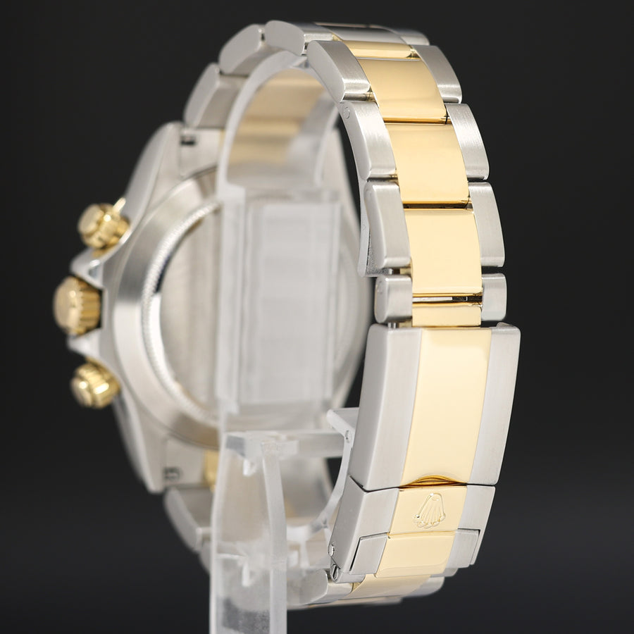 MINT Rolex 116523 Rolex Daytona Two Tone Yellow Gold White Diamond Gold Watch Box
