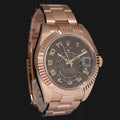 Mint Rolex Sky-Dweller Rose Gold Chocolate Arabic 326935 42mm Watch Box