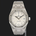 Papers MINT Audemars Piguet Royal Oak 37mm Steel 15450st White Watch Box