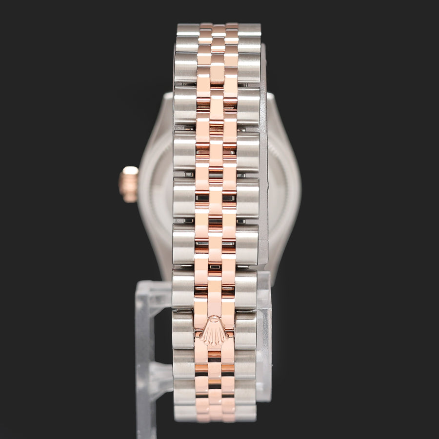 2015 MINT Rolex DateJust 179171 Meteorite Diamond Two-Tone Rose Gold Jubilee Watch