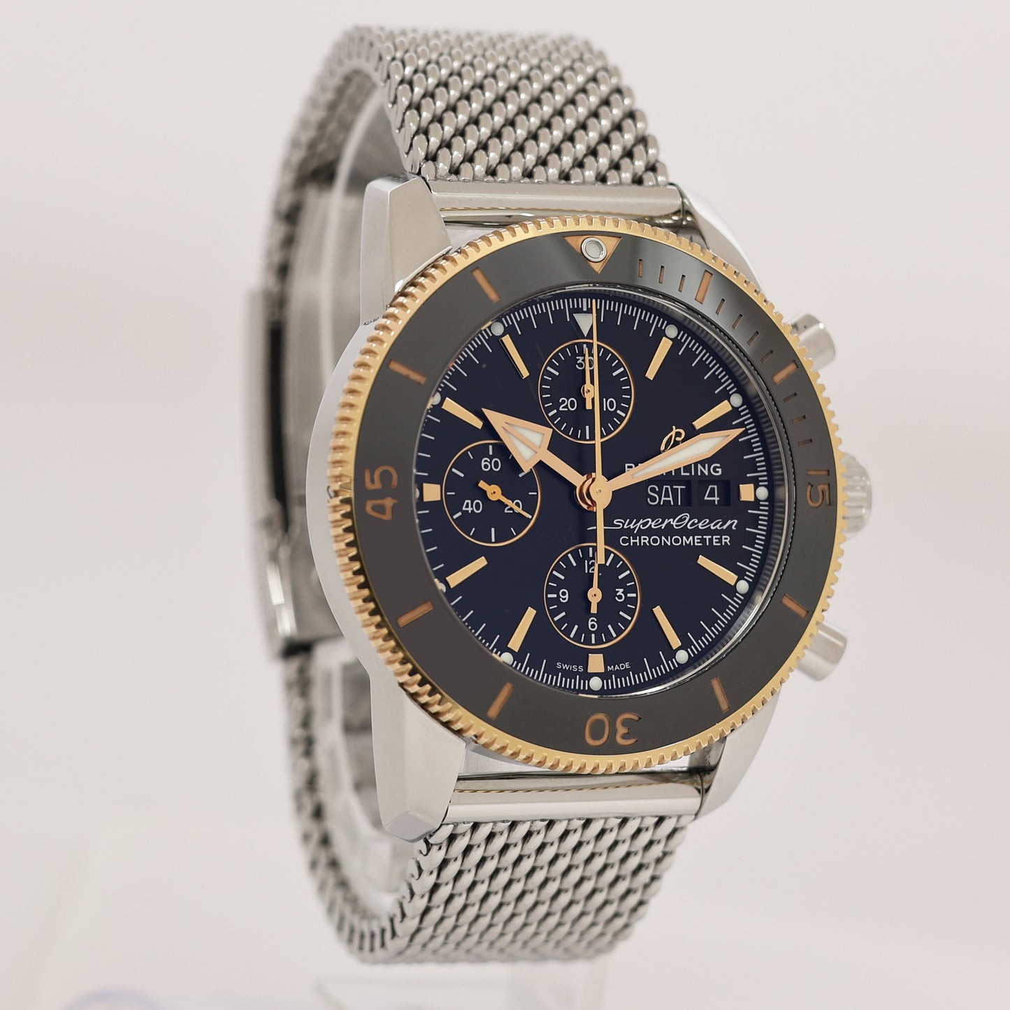 MINT Breitling Superocean U13313 Heritage II Steel Rose Gold 44mm Mens Watch Box