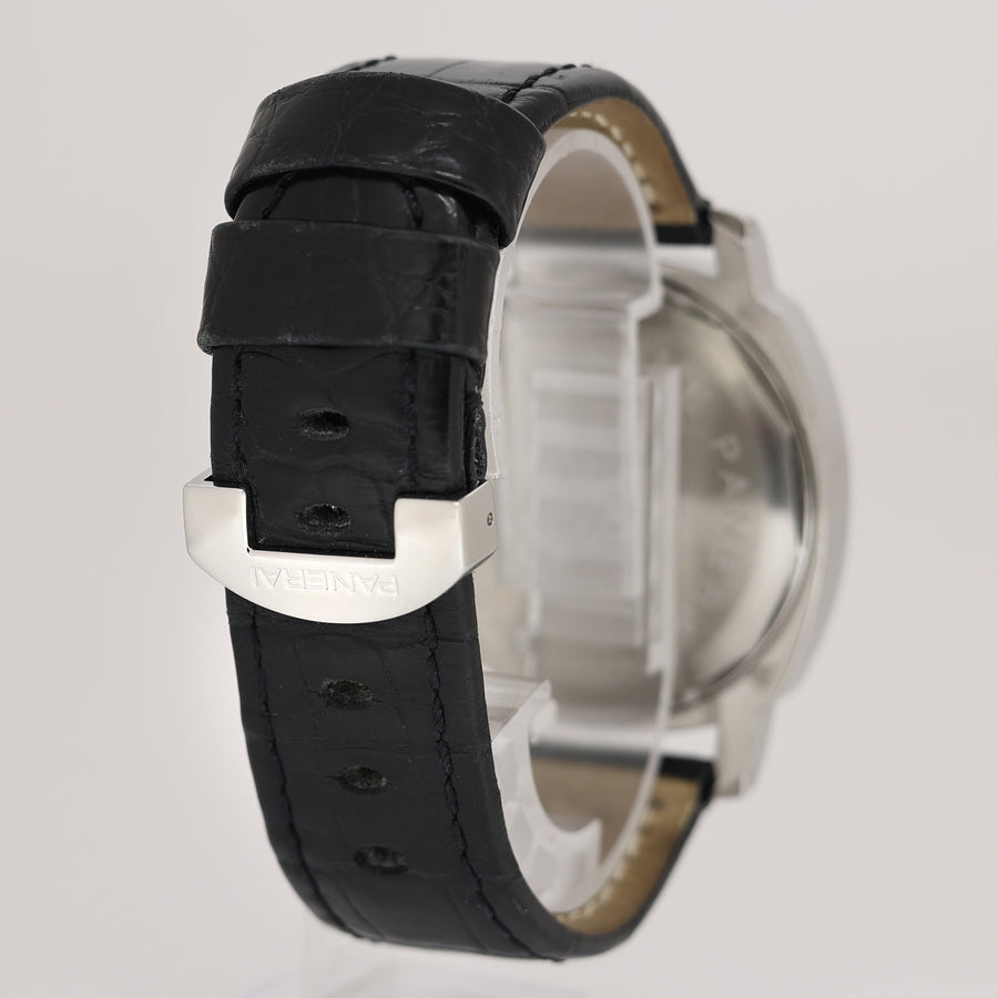 MINT Panerai PAM00027 Luminor 44mm Power Reserve Steel Leather Watch Box